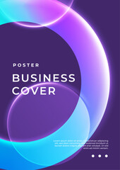 Fototapeta premium Purple Violet Pink And Blue Minimalis Modern Cover Poster Design Background