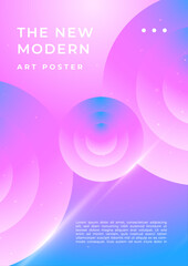 Obraz premium Pink And Blue Modern Annual Report Template Concept