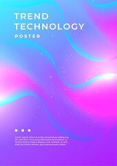 Fototapeta premium Pink And Blue Abstract Modern Cover Poster Design Background