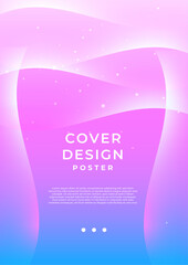 Abstract Blue Pink And White Geometrical Design Background