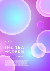 Purple Violet Pink And Blue Abstract Modern Cover Poster Design Background