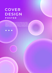 Purple Violet Pink And Blue Modern Annual Report Template Concept Collection