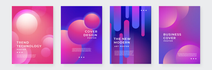 Colorful Abstract Modern Cover Poster Design Background Collection