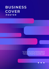 Obraz premium Purple Violet Pink And Blue Abstract Shape Cover Poster Design Background