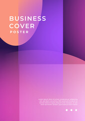 Purple Violet Pink And Orange Modern Annual Report Template Concept