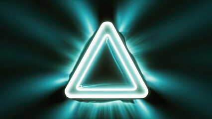 captivating image of a large glowing neon