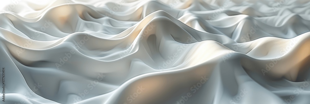Poster minimalistic abstract white wavy background with elegant gradient effect