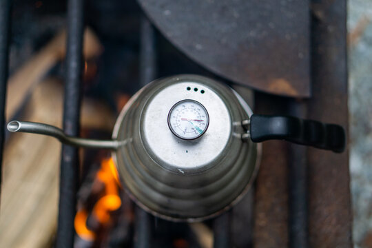 Tea Kettle Over Fire