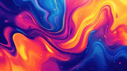Abstract Swirling Colors