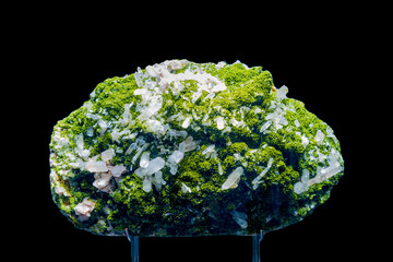 Epidote with Crystal in museum