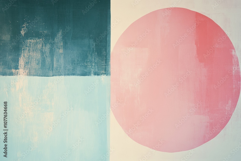 Aufkleber soft colors and abstract forms blend seamlessly, creating a striking visual balance that enhances th