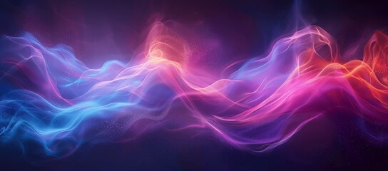 Obraz premium Futuristic Neon Wave Background