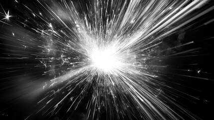 Obraz premium Sparkler Explosion - A Burst of Light and Energy