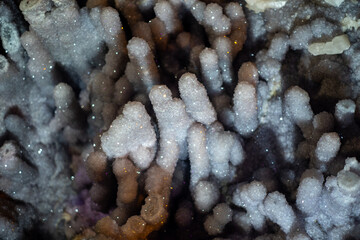Crystal Cave. Underground cave with various crystal formations