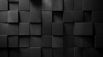 3D Realistic Black and Grey dirty Brick work old wall from old building architecture. Square rectangle Damaged horizontal for marble background texture wallpaper illustration.