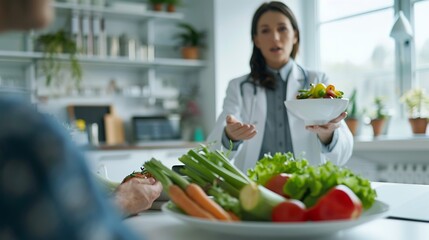 Doctor Discussing Healthy Eating with Patient