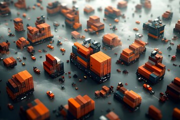 Streamlined AI driven global logistics platform aggregating comprehensive data from supply chain networks