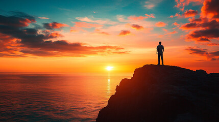 An inspirational coaching concept image showcasing a mentor giving personal growth and development advice, with a focus on career advancement, skill improvement, and achieving life goals.