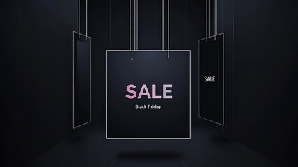  Black friday sale poster. Commercial discount event banner and and inscription SALE . Style sale design for web, site, banner, poster.