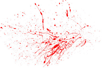 red paint splash