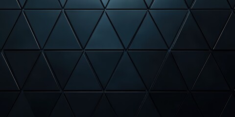 Fototapeta premium Dark Geometric Background with Triangular Pattern for Modern Design and Creative Projects in Minimalist Style, Perfect for Abstract Art and Digital Use
