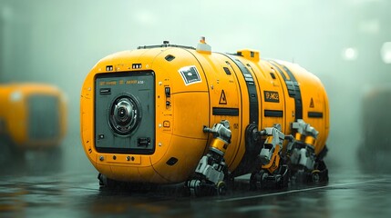 Conceptual of transforming cargo exoskeleton walkers with articulated limbs antigravity lifters and AI assisted controls