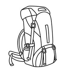 Hiking Bag Outline