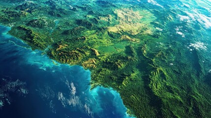 Discover the vastness of the Amazon rainforest through satellite images. See how this critical ecosystem covers miles of land, teeming with biodiversity