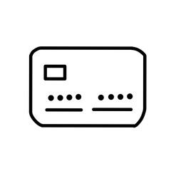 Contactless payment line icon