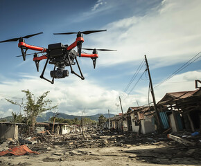 Drones Are Used To Quickly Assess The Situation In The Disaster Area, Search For Survivors, And Provide Emergency Supplies
