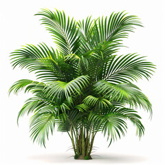 Fototapeta premium Palm tree isolated on white version 5