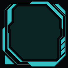 Futuristic Background Cyber Digital Interface Frame