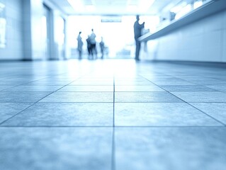 abstract medical background for design. Blurred dispense counter of hospital or clinical with people. , isolated on white background,  , copy space, copy space for text,