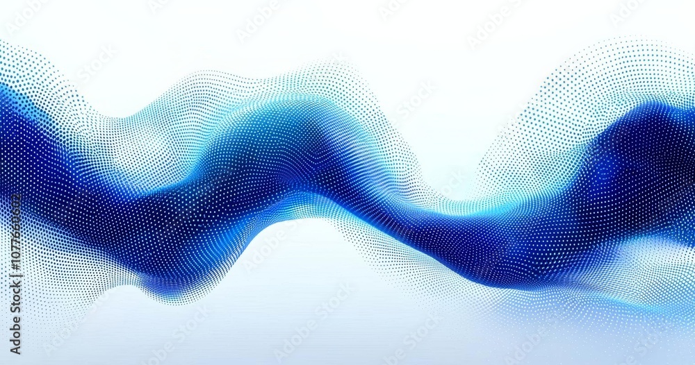 Poster futuristic network connecting dots - computer generated abstract background , isolated on white back
