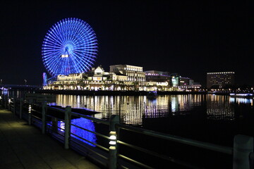 yokohama japan, night view ,landmark
