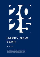 Obraz premium Red 2025 Minimalis Modern Cover Poster Design Background