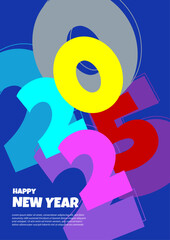 Colorful 2025 Modern Annual Report Template Concept
