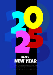 Blue Red And Orange 2025 Modern Annual Report Template Concept