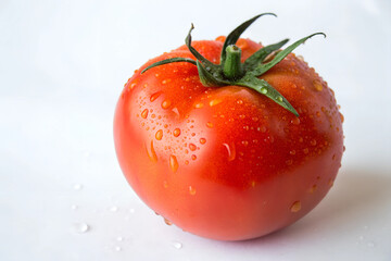 Tomato, white background