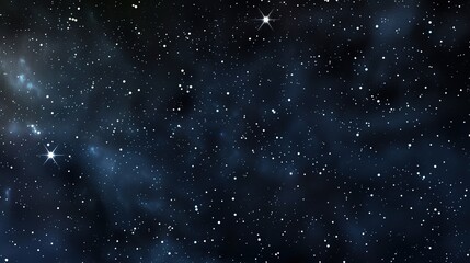 Obraz premium Panorama_with_many_stars_in_sky