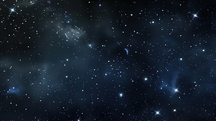 Fototapeta premium Panorama_with_many_stars_in_sky