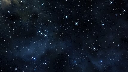Fototapeta premium Panorama_with_many_stars_in_sky