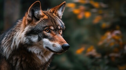 Fototapeta premium Majestic Canadian Wolf Isolated on White Background, Captivating Details of Fur and Expression, Perfect for Nature and Wildlife Themes
