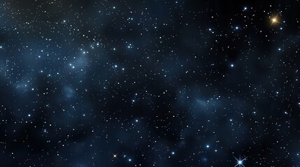 Fototapeta premium Panorama_with_many_stars_in_sky