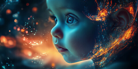 Funny and vivid baby sci-fi images
