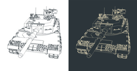 Leopard 2 german tank close up © blacklight_trace