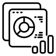 Web icon, line icon style