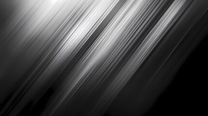 Fototapeta premium Dark black white grey grainy gradient background abstract dynamic monochrome noise texture backdrop wide banner size. Monochrome. Illustration