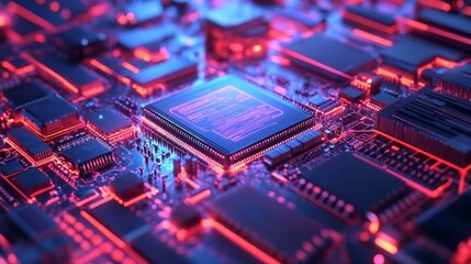 Fototapeta premium electronic circuit board