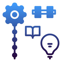 Activities icon, gradient icon style